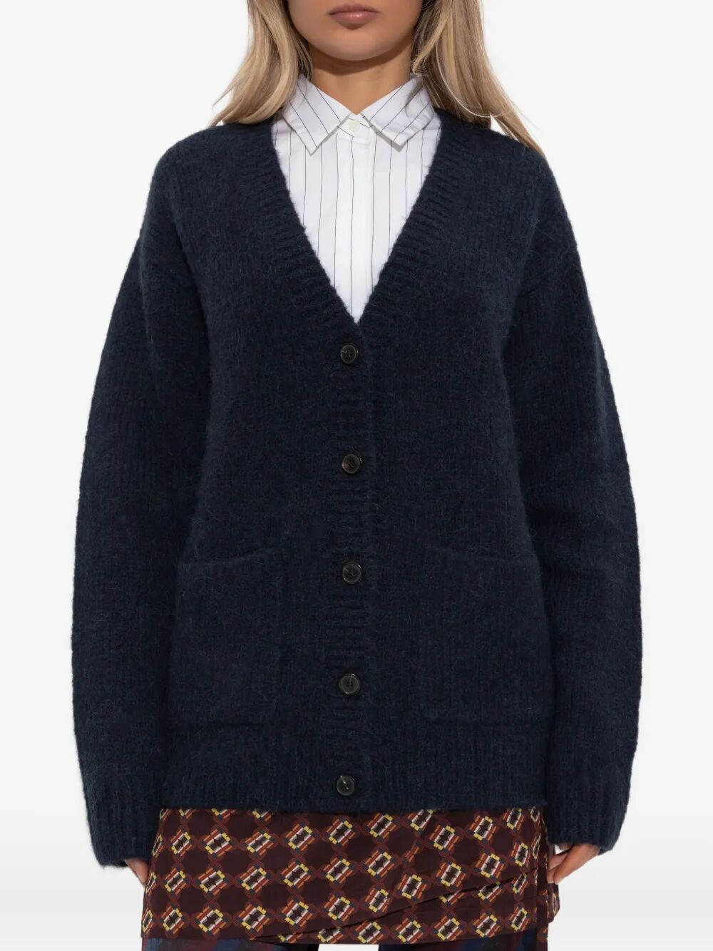 DRIES VAN NOTEN Wool Cardigan for Women - FW25 Collection