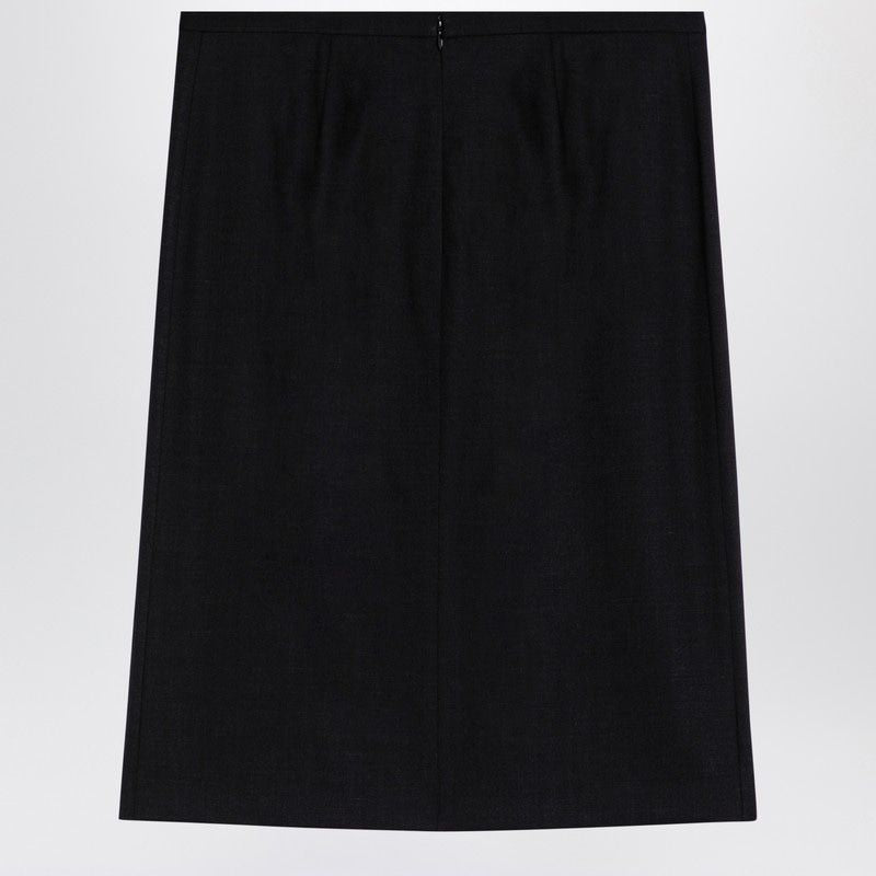 PHILOSOPHY DI LORENZO SERAFINI Blend Wool Skirt with Side Slit for Women
