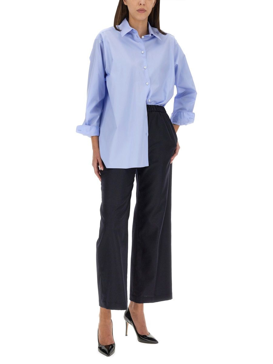 ASPESI Women's Wool Trousers with Elastic Waistband