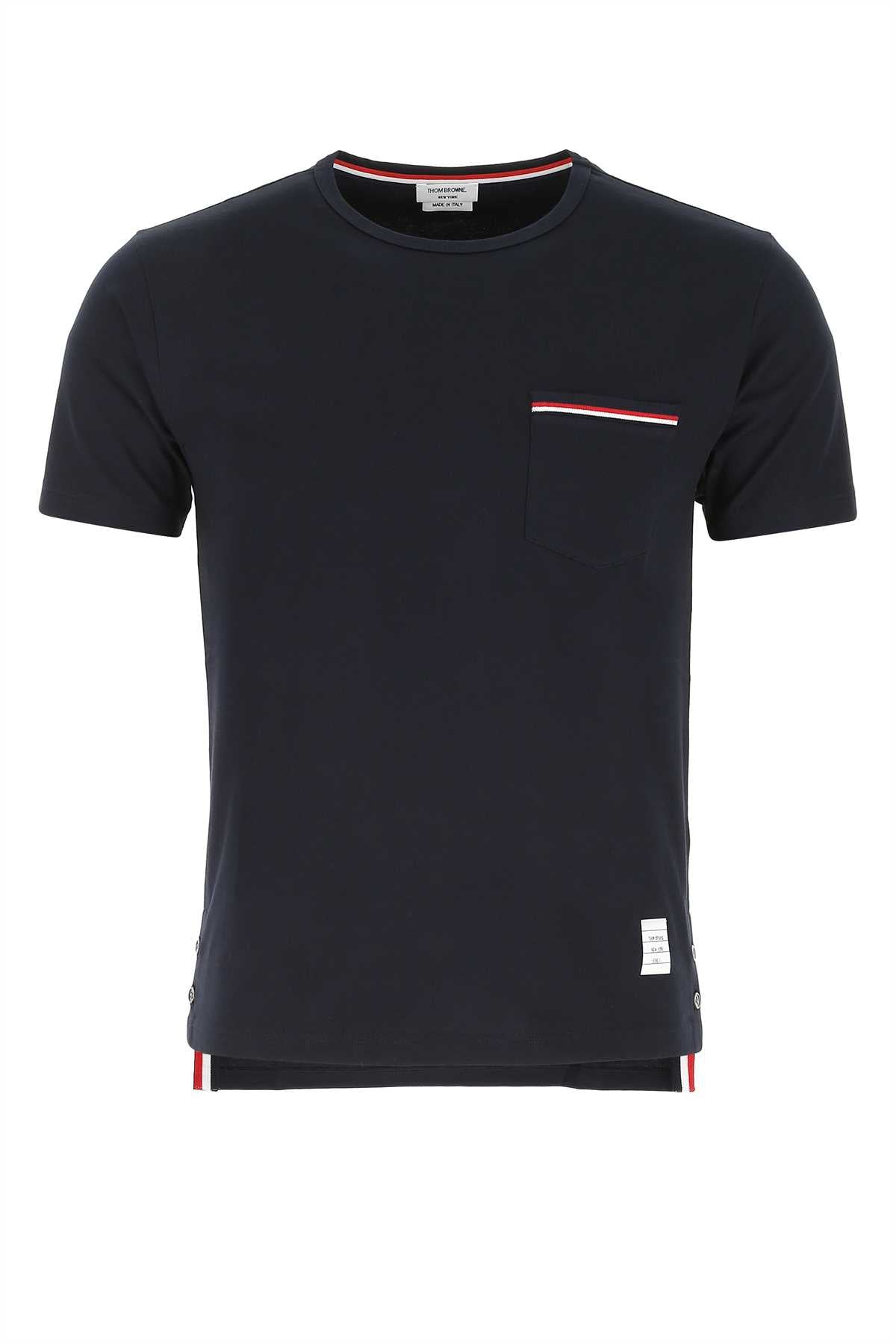 THOM BROWNE Cotton T-Shirt for the Modern Man
