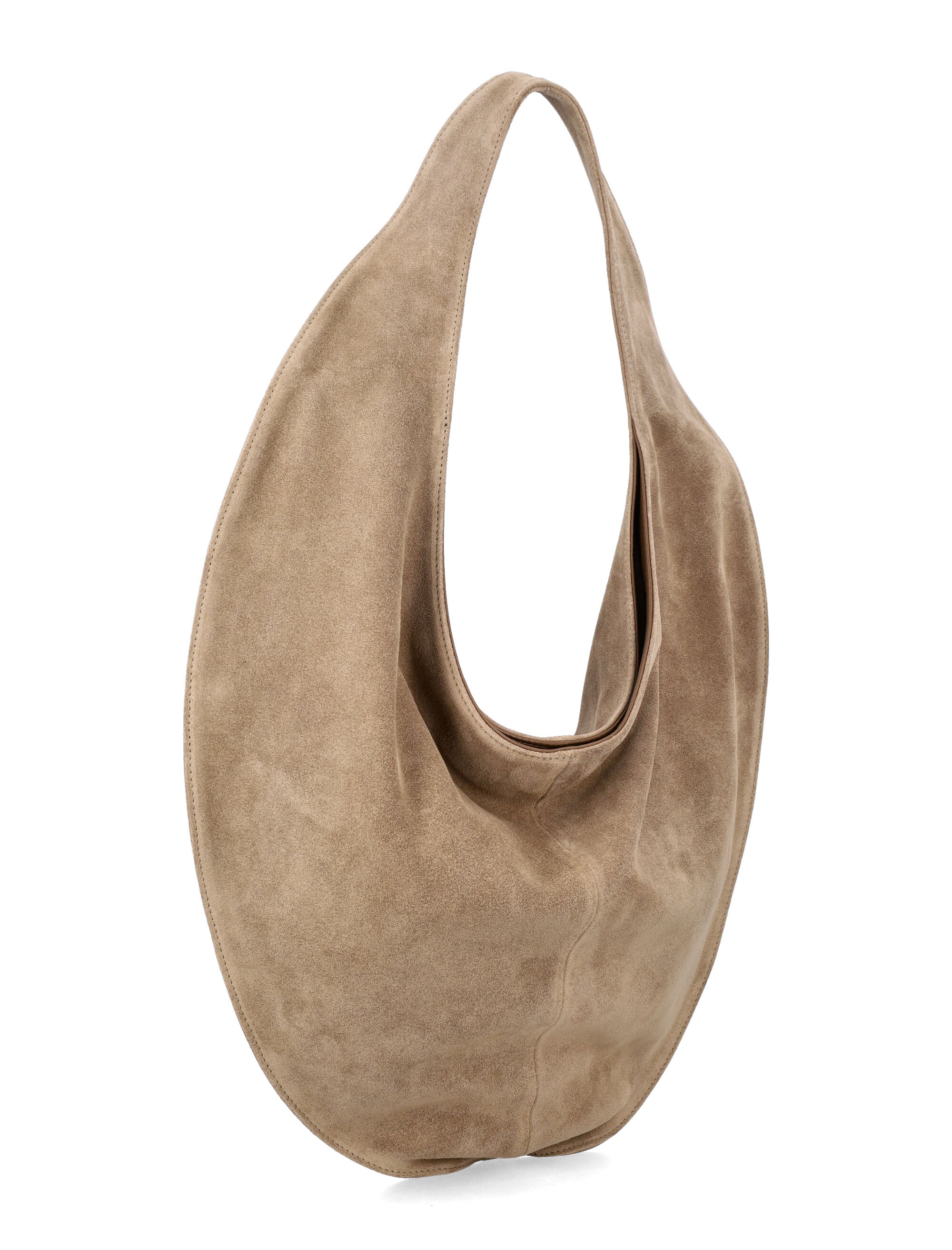 MAEDEN Spacious Tote Handbag with Suede Leather - 33x43 cm