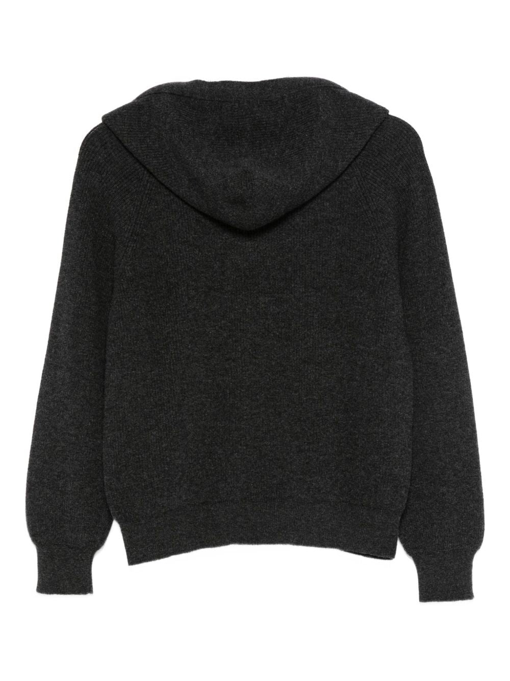 MRZ Wool and Cashmere Hoodie with Drawstring Tie - V-Neck Design (FW25)