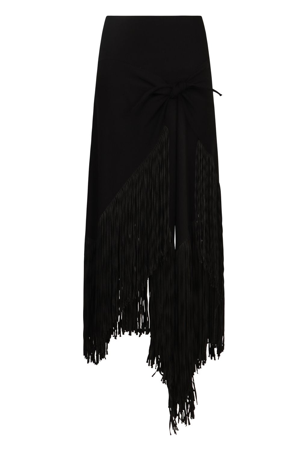 PHILOSOPHY DI LORENZO SERAFINI Asymmetrical Mini Skirt with Fringed Hem