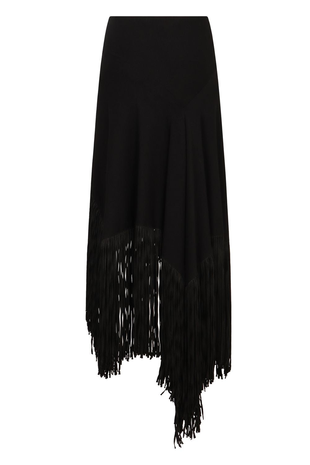 PHILOSOPHY DI LORENZO SERAFINI Asymmetrical Mini Skirt with Fringed Hem