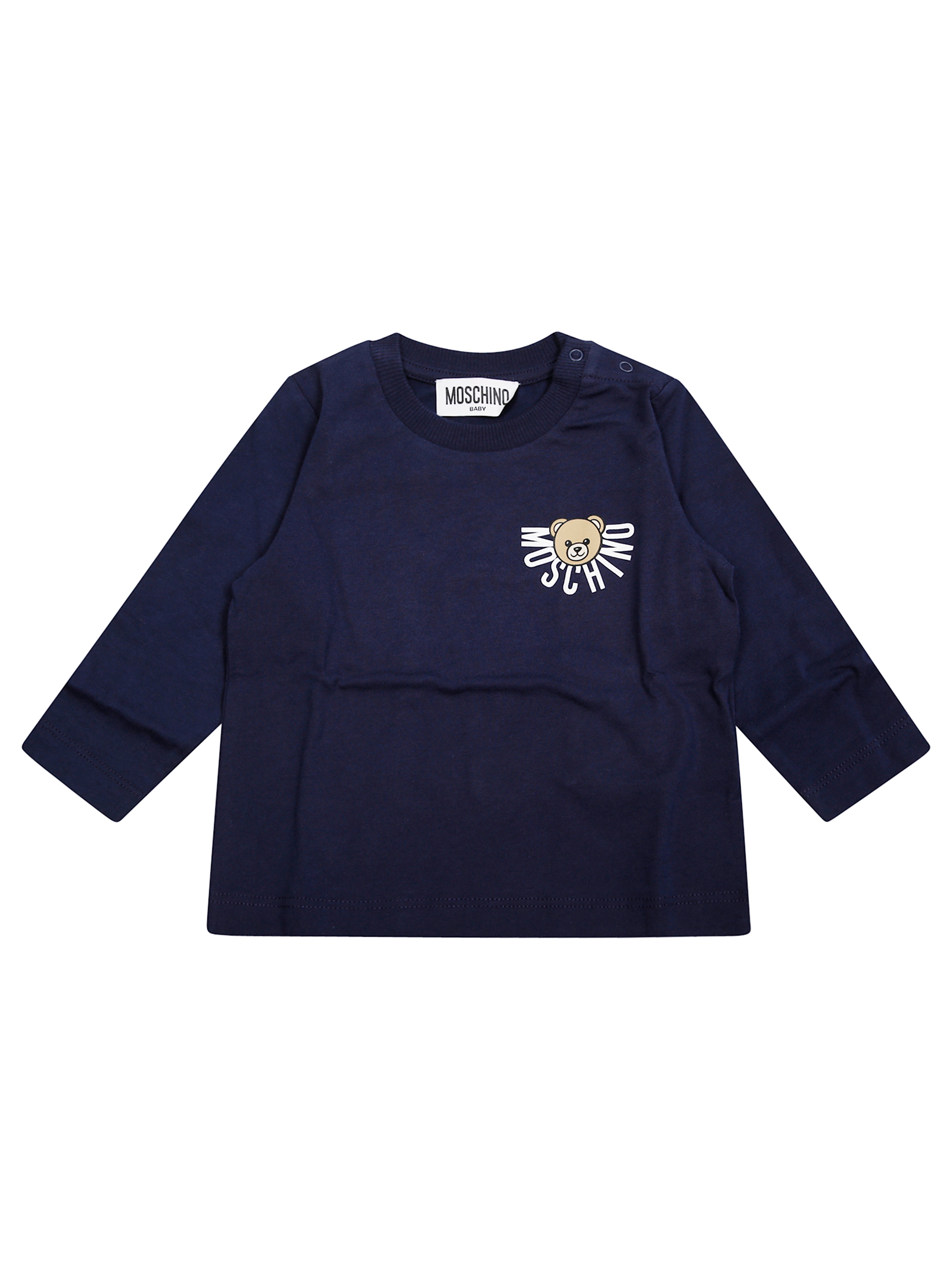 MOSCHINO KIDS Mini Bear Logo Long Sleeve T-Shirt