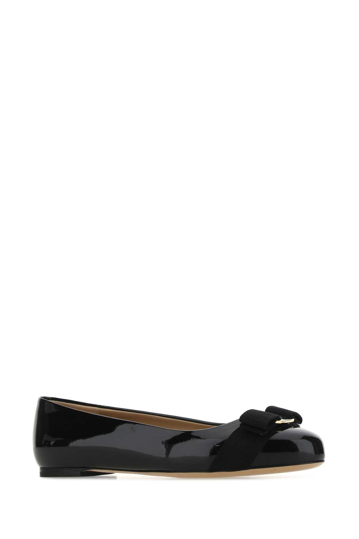 Ferragamo Women's Classic Leather Ballerina Flats