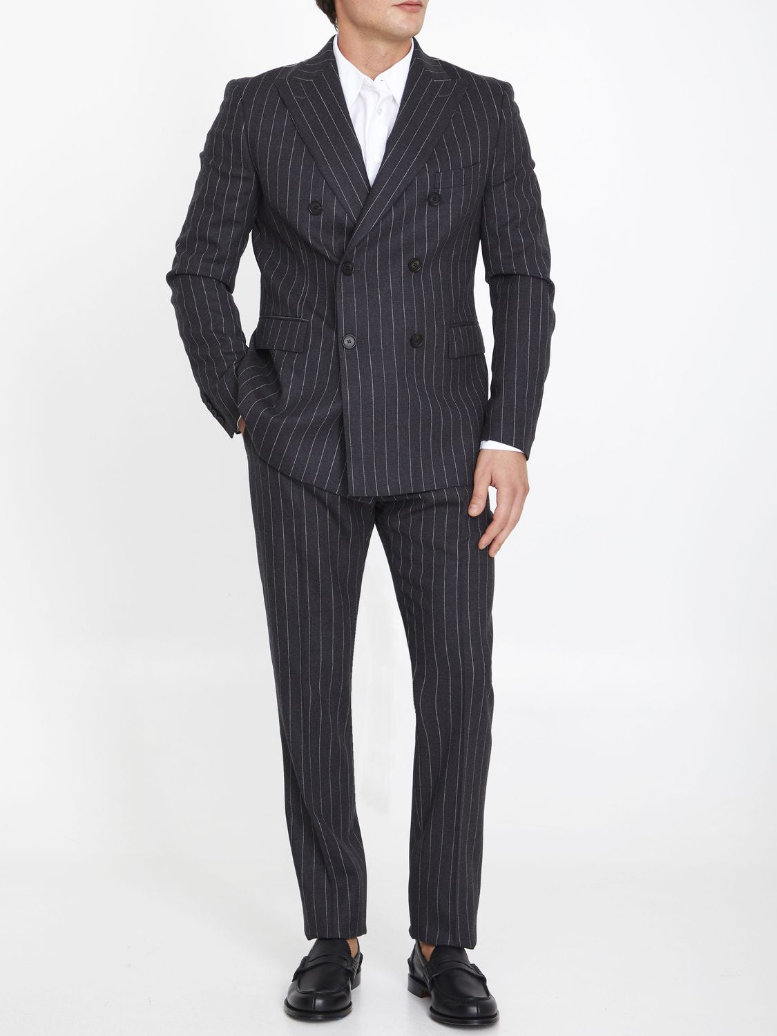 TONELLO Pinstriped Two-Piece Suit - Size IT 50