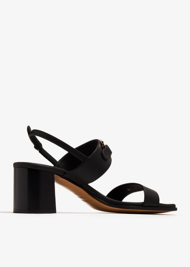 Ferragamo Wide Heel Hook Sandals for Women