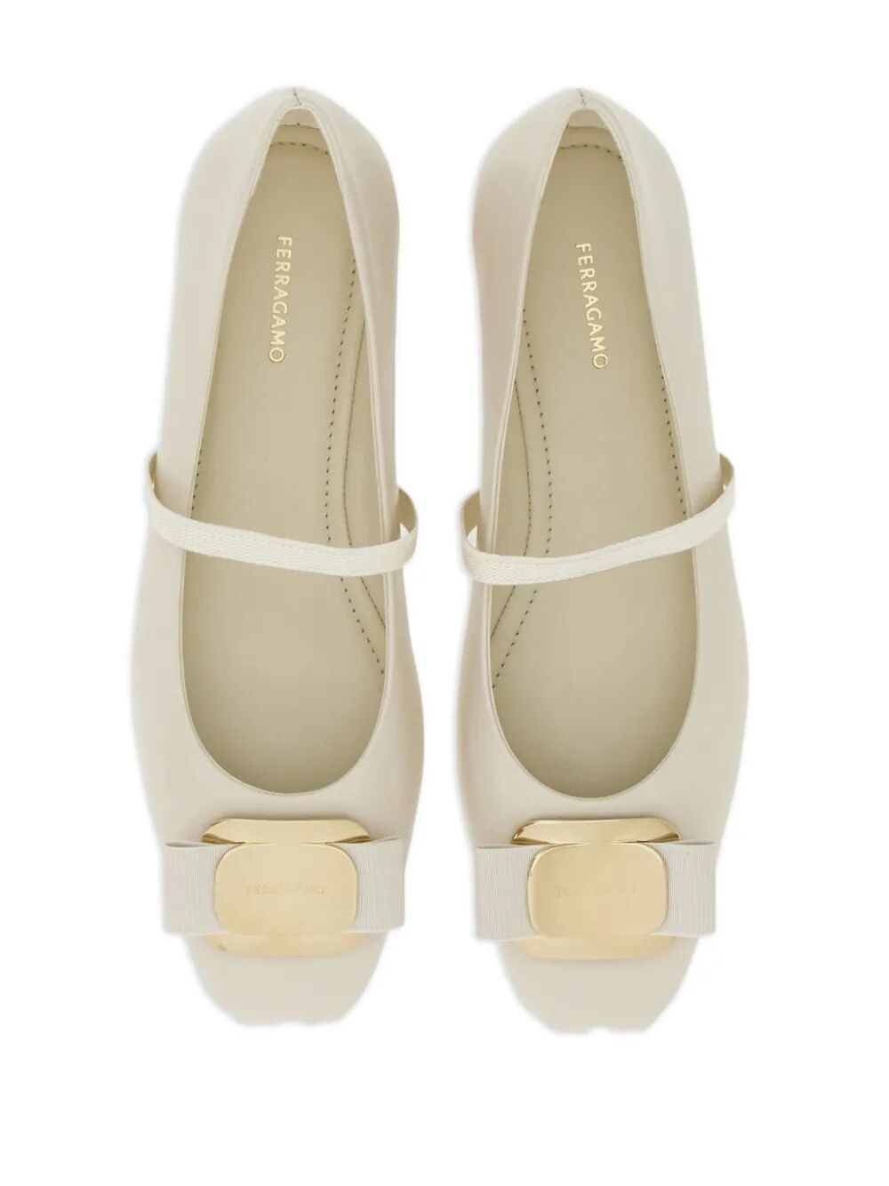 Ferragamo New Vara Plate Ballerinas
