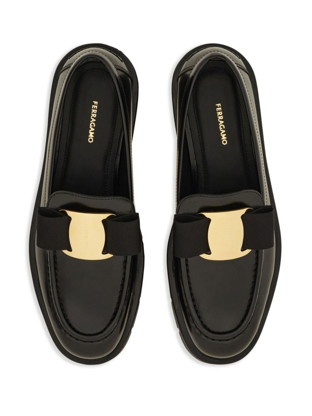 Ferragamo Chunky Vara Bow Loafers for Women