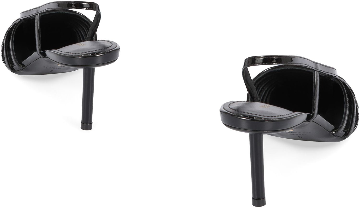 Ferragamo Patent Leather Ankle Strap Pumps