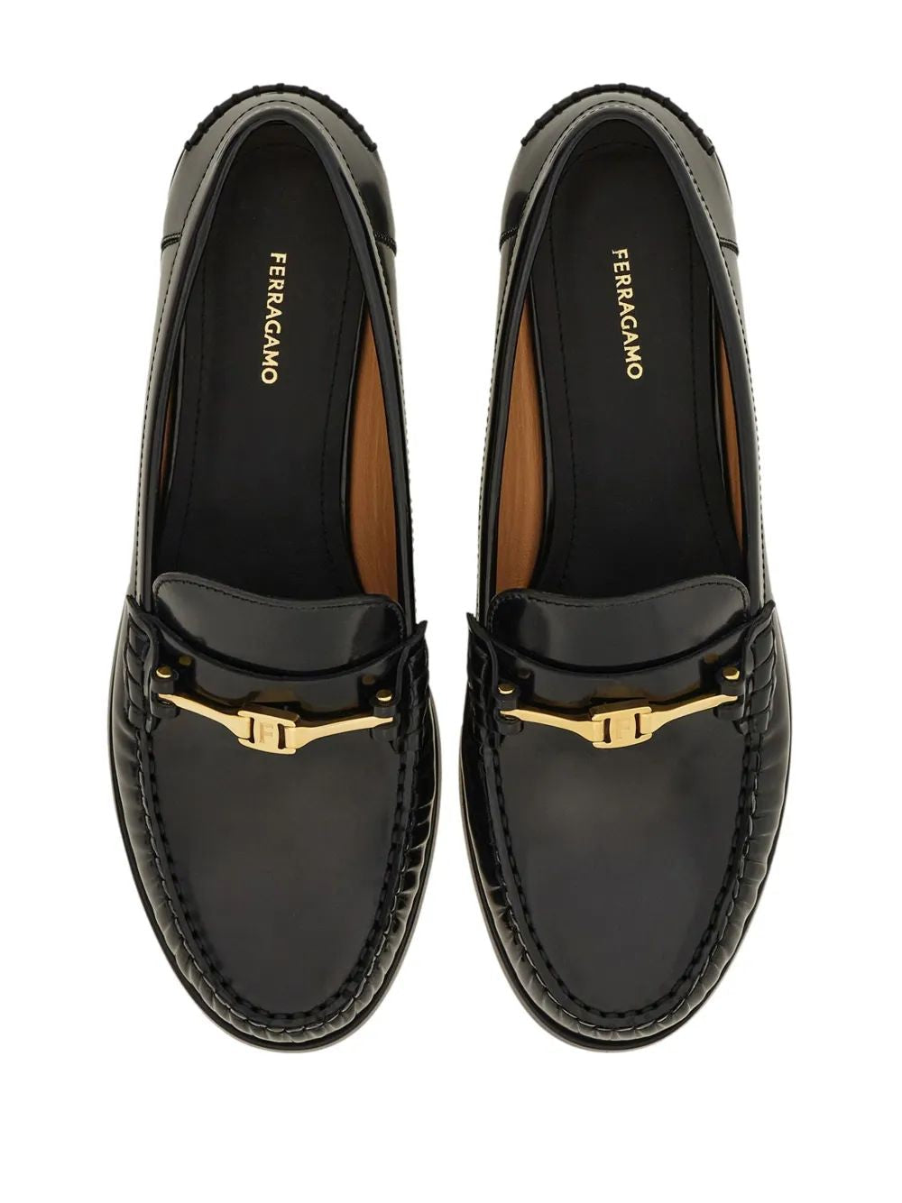 Ferragamo New Vara Chain Moccasins for Women