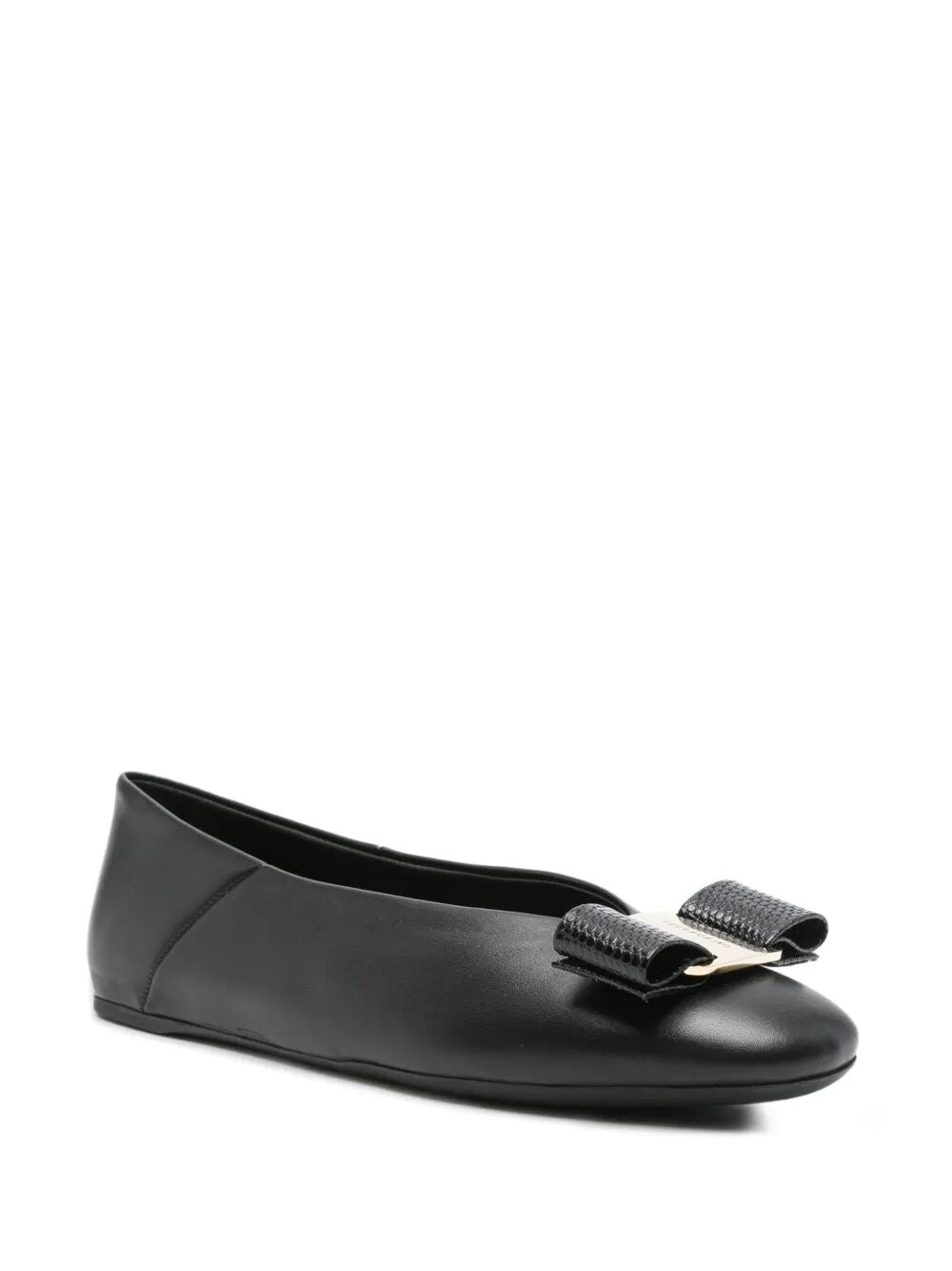 Ferragamo Nappa Leather Vanna Ballerinas