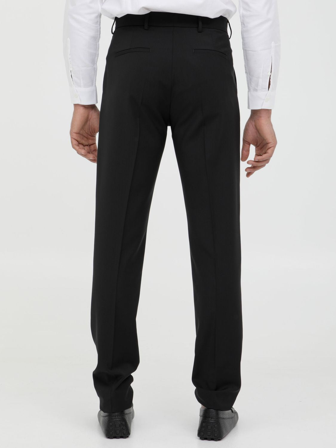TONELLO Men's Tailored Wool Trousers with Front Pleats - Size 48