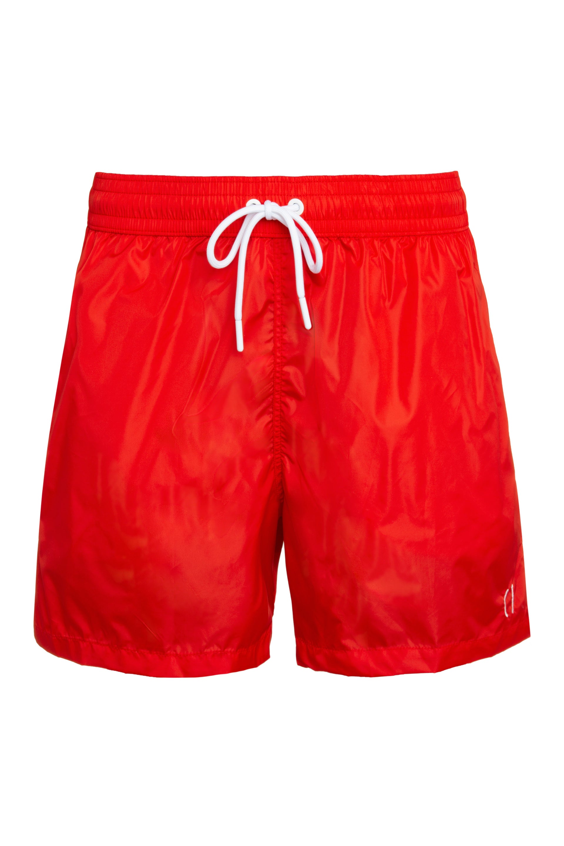 THE (ALPHABET) Men's Mini Swim Shorts with Side Pockets