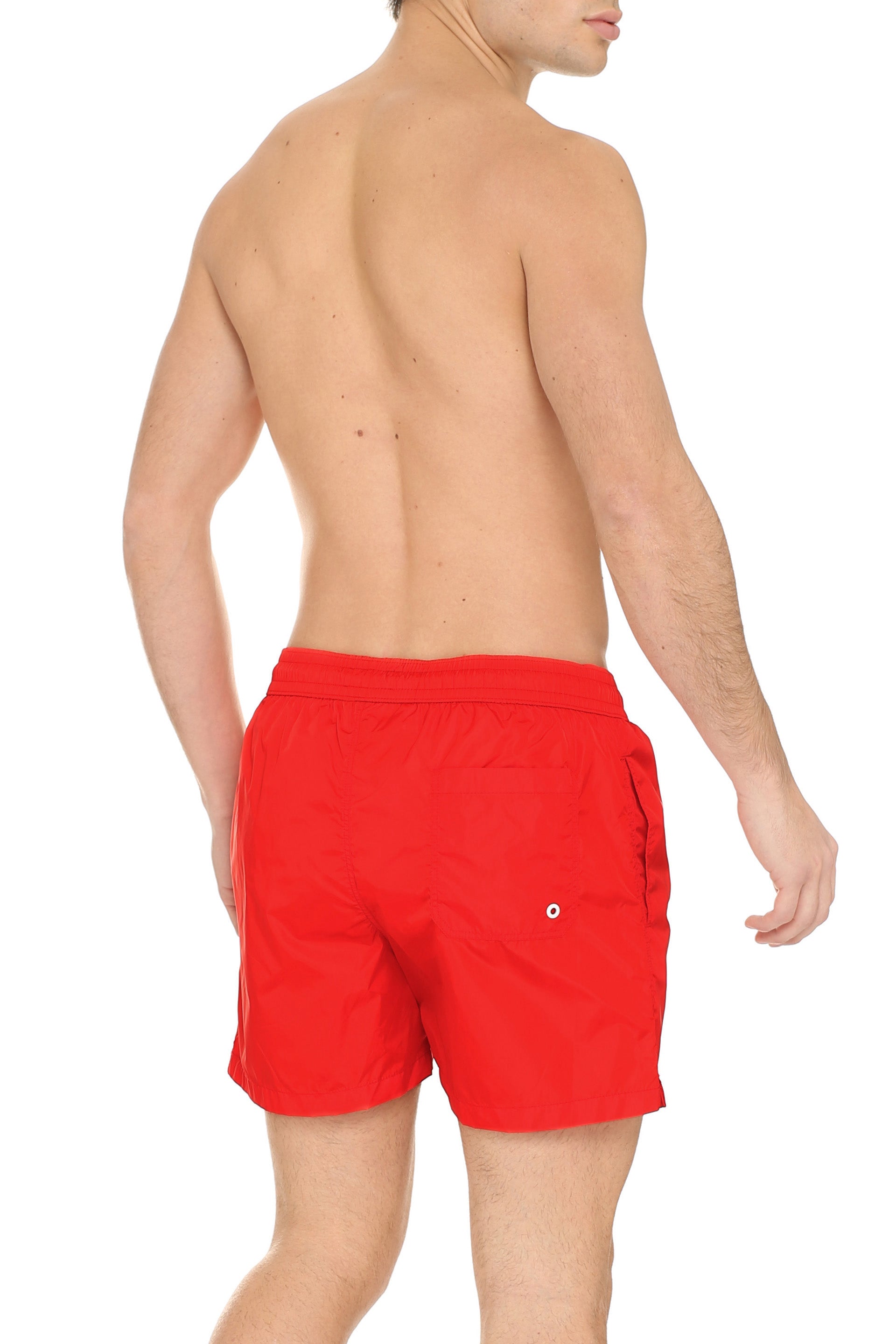 THE (ALPHABET) Men's Mini Swim Shorts with Side Pockets
