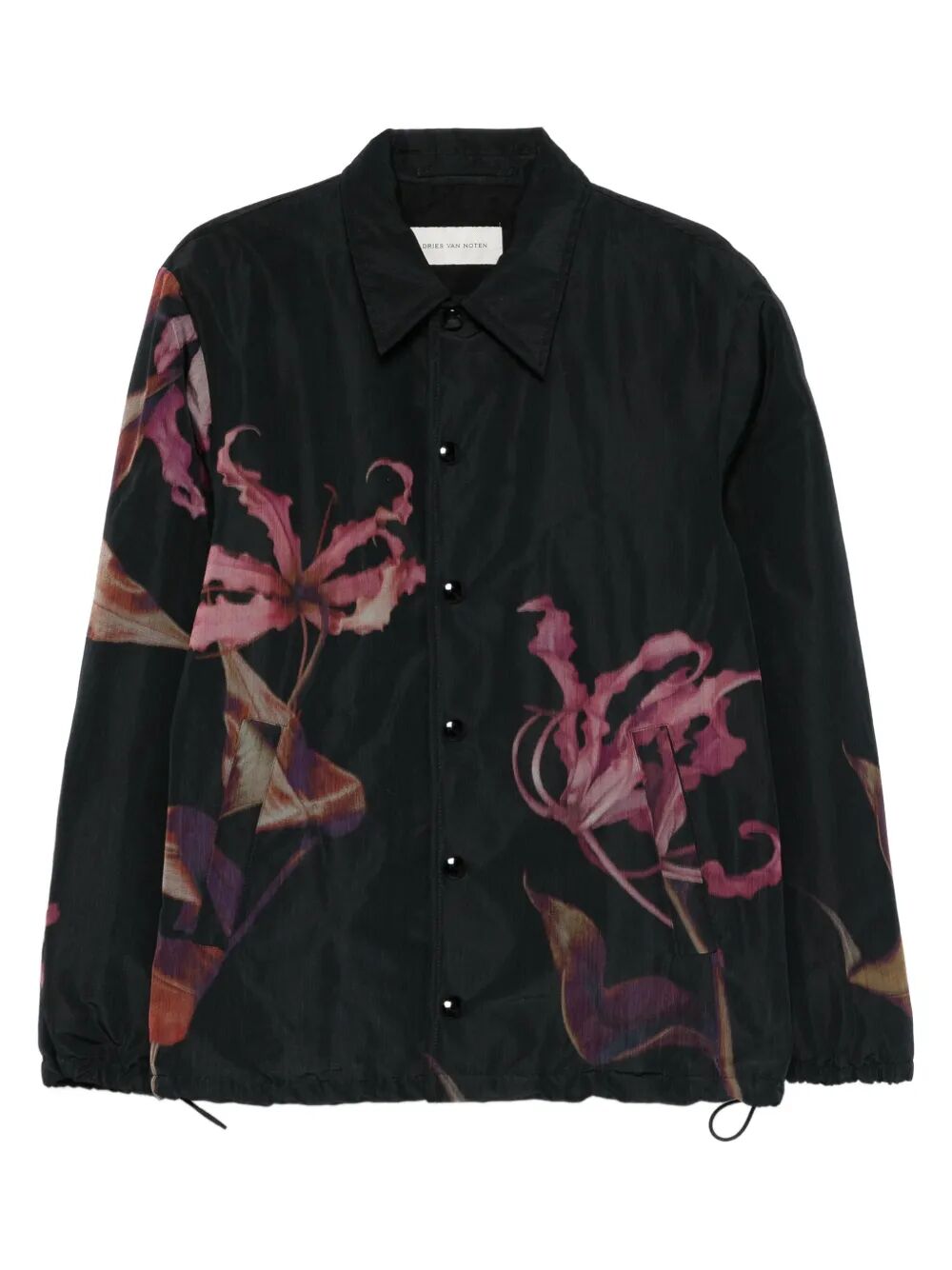DRIES VAN NOTEN Nylon Shirt Jacket for Men - FW25 Collection