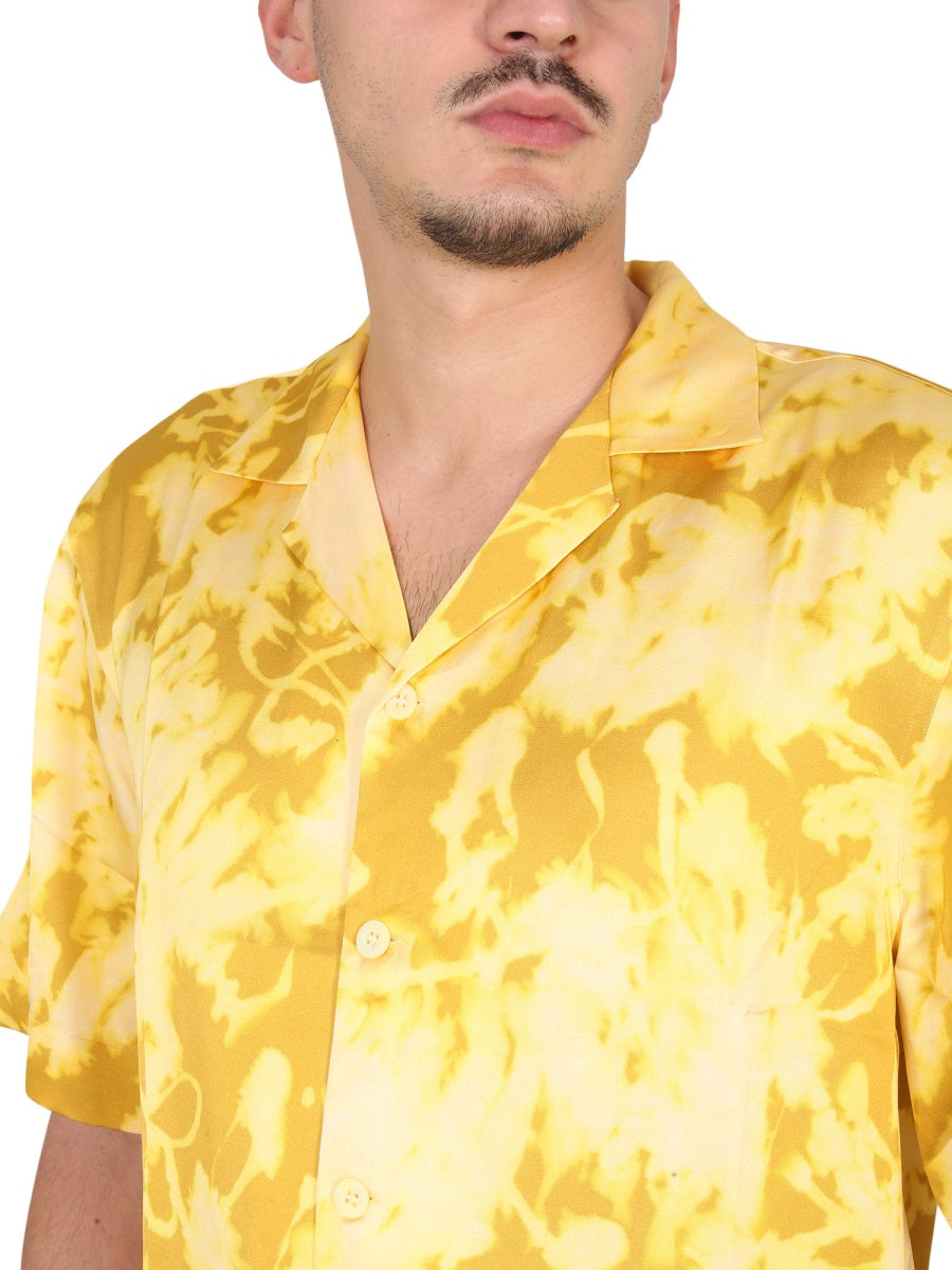 DRIES VAN NOTEN Floral Print Field Collar Shirt for Men