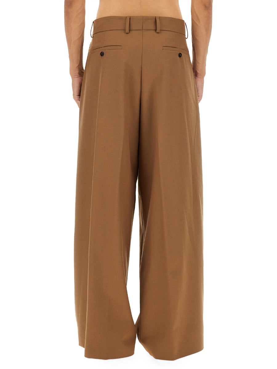 DRIES VAN NOTEN Pleated Wool Pants - Size 48