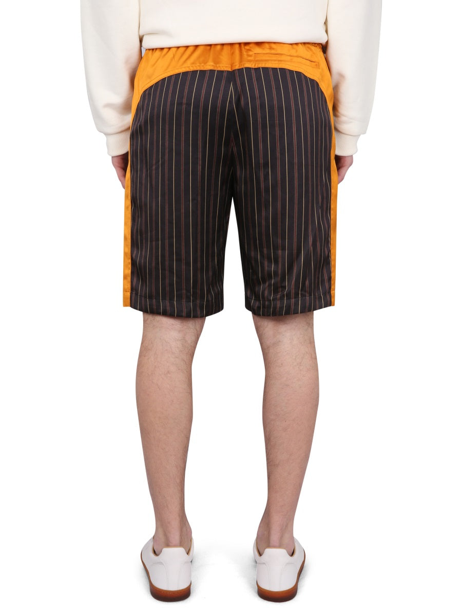 DRIES VAN NOTEN Men's Mini Bermuda Shorts with Elastic Waistband