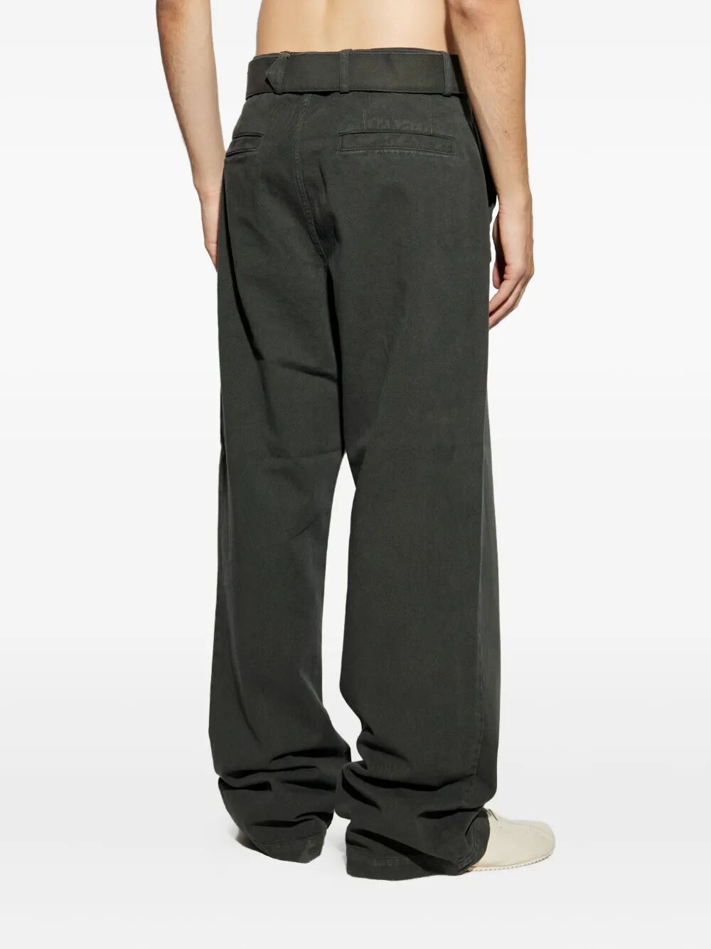 DRIES VAN NOTEN Straight Leg Cotton Trousers