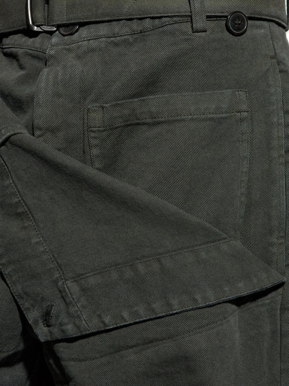 DRIES VAN NOTEN Straight Leg Cotton Trousers