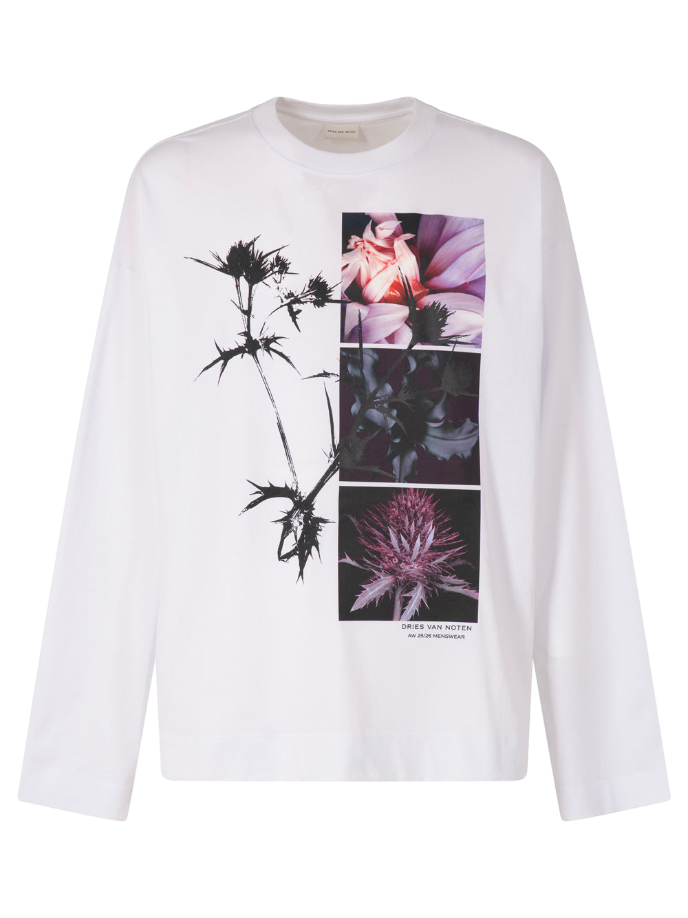 DRIES VAN NOTEN Long-Sleeved Printed T-Shirt