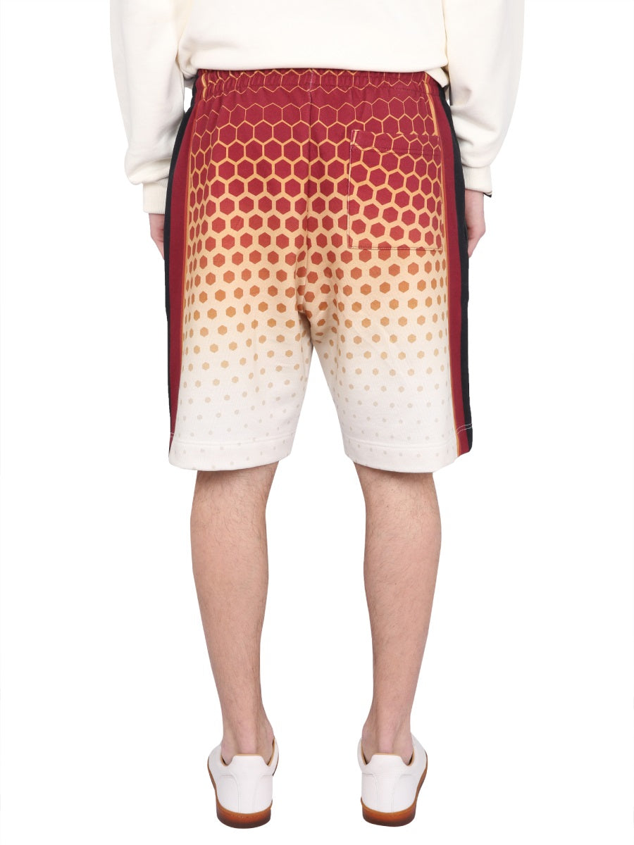 DRIES VAN NOTEN Men's Bermuda Harbor Shorts with Elastic Waistband