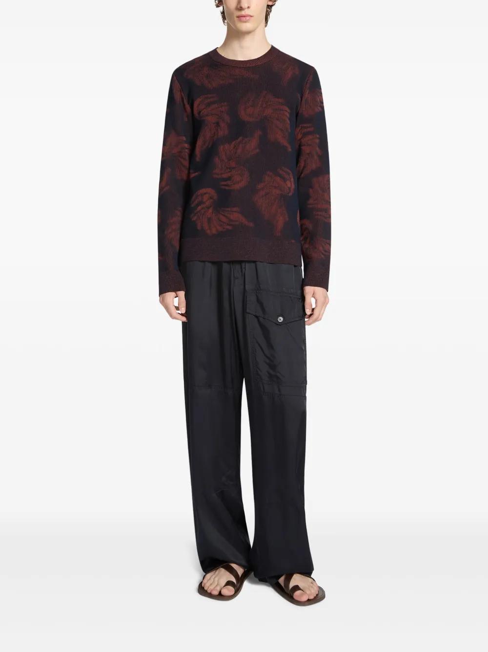 DRIES VAN NOTEN Jacquard Knit Sweater - Size L