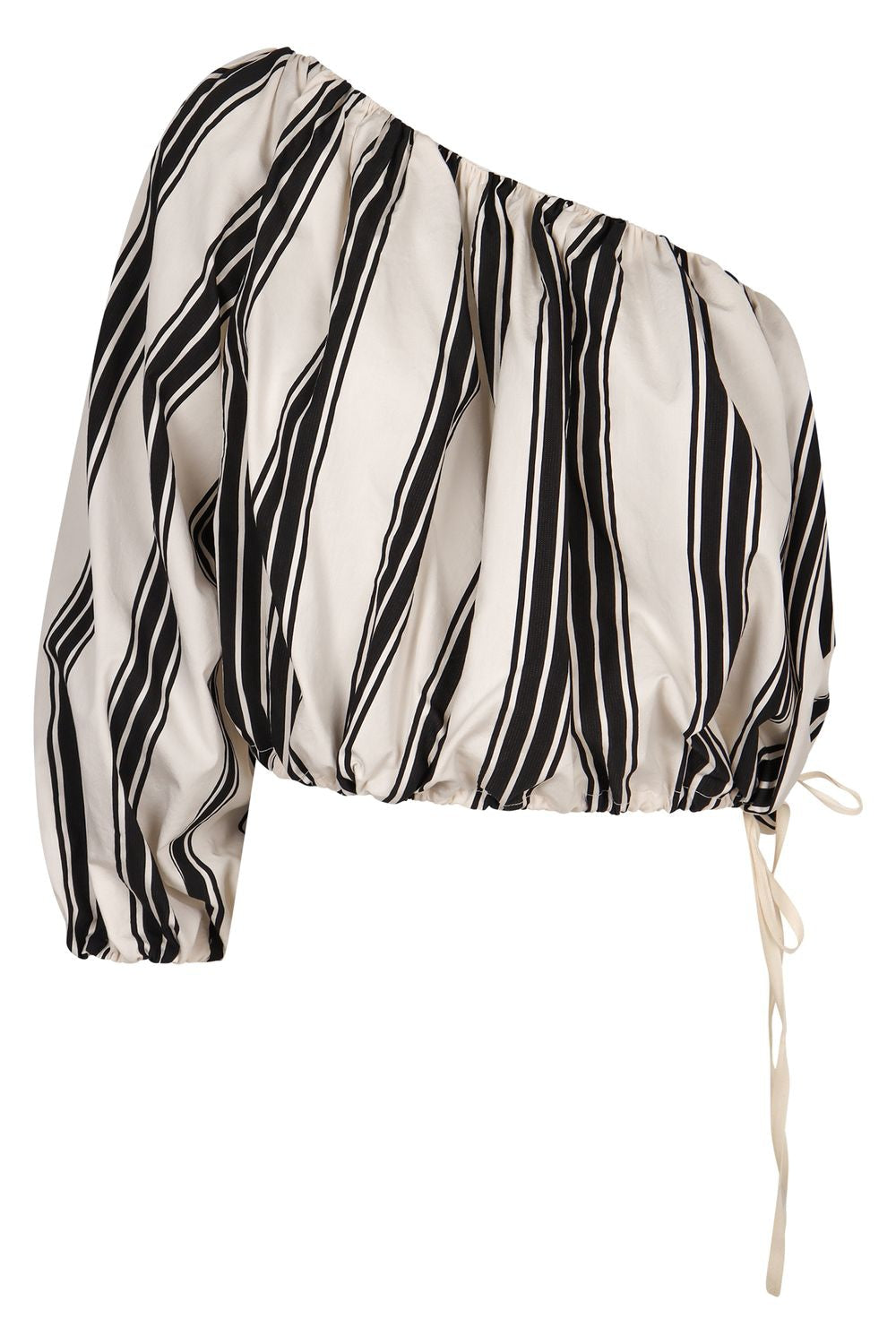 PHILOSOPHY DI LORENZO SERAFINI One-Shoulder Striped Top
