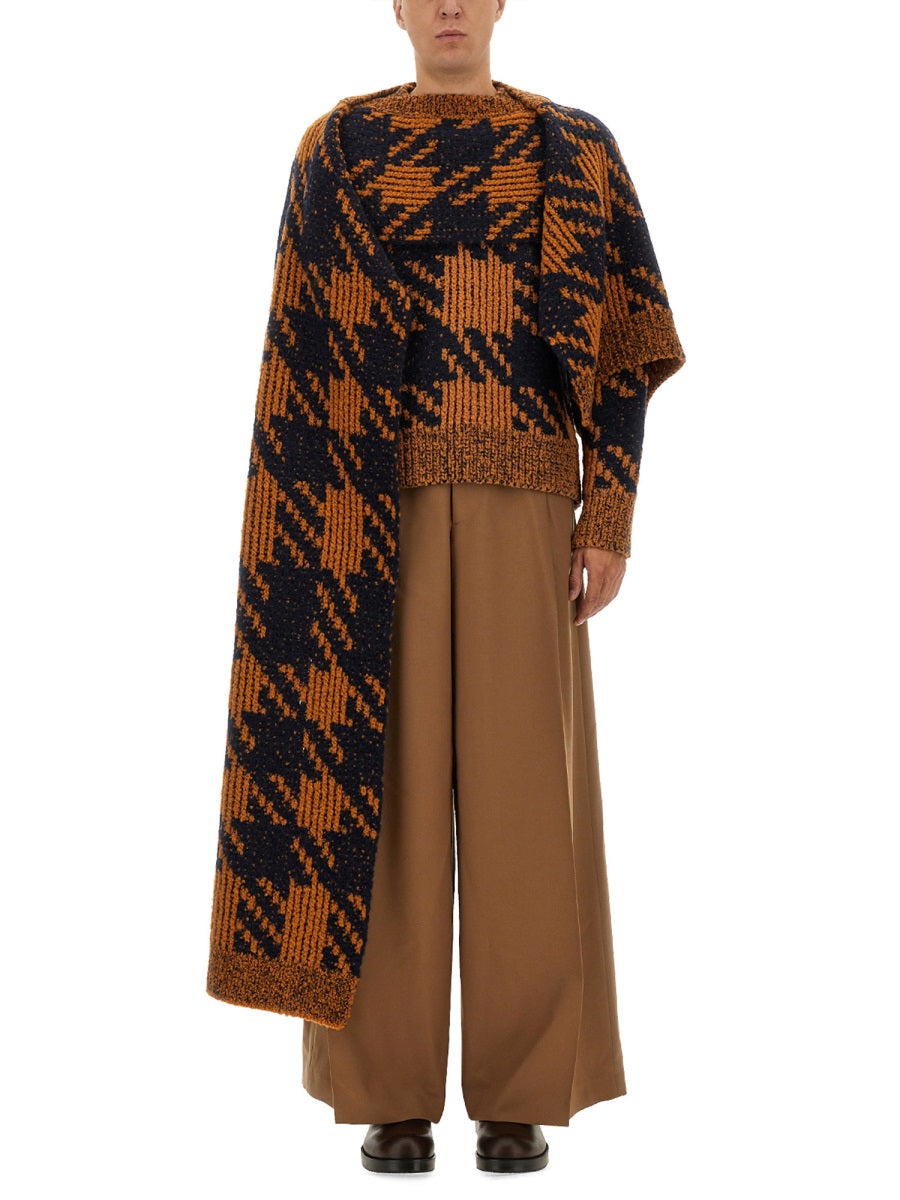 DRIES VAN NOTEN Luxury Wool & Alpaca Scarf for Men