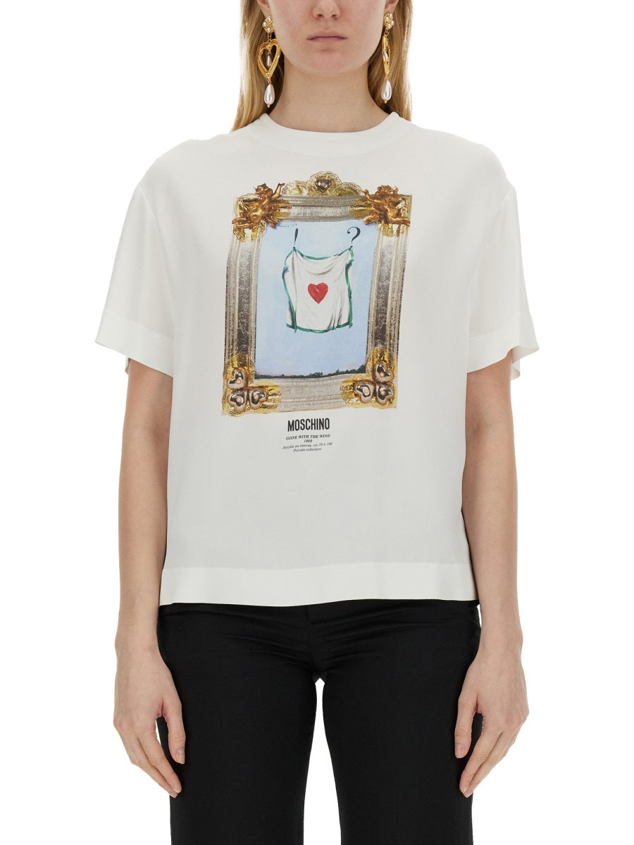 MOSCHINO COUTURE Gone With The Wind T-Shirt - Size 40
