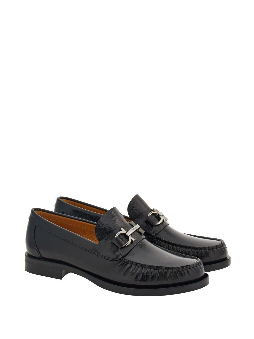 Ferragamo British Gancini Hook Loafers for Men