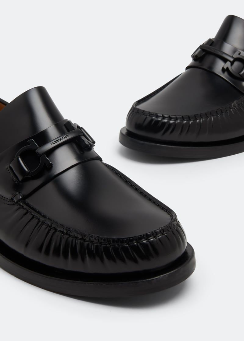 Ferragamo Moccasin with Gancini Hook Decoration - FW25