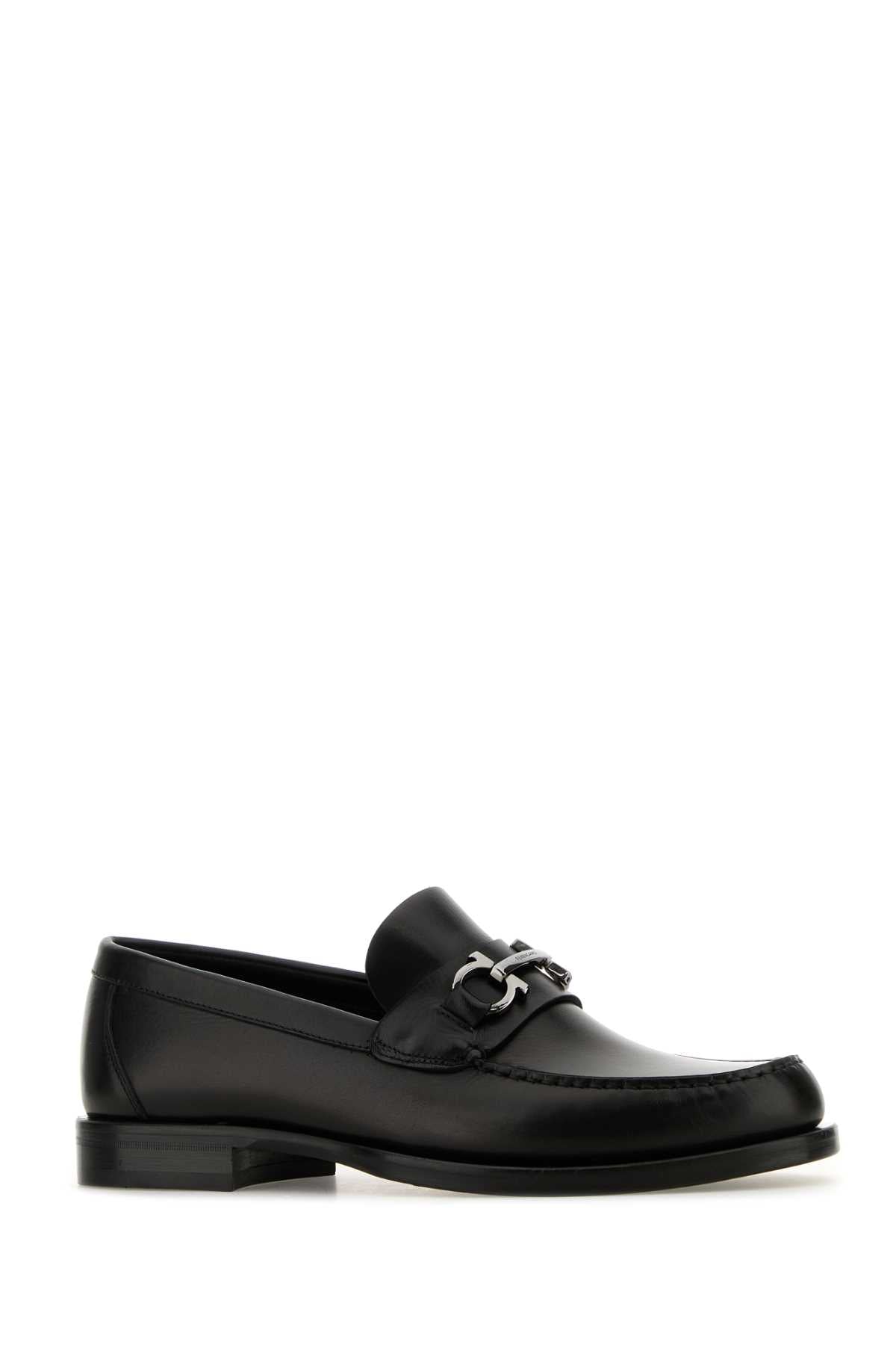 Ferragamo Classic Leather Fort Loafers for Men