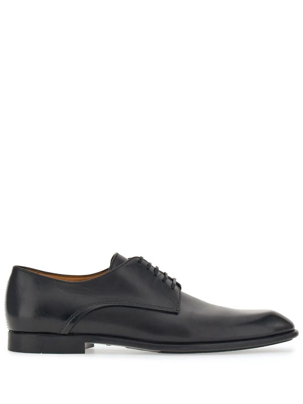 Ferragamo Lace Up Leather Derby Dress Shoes for Men