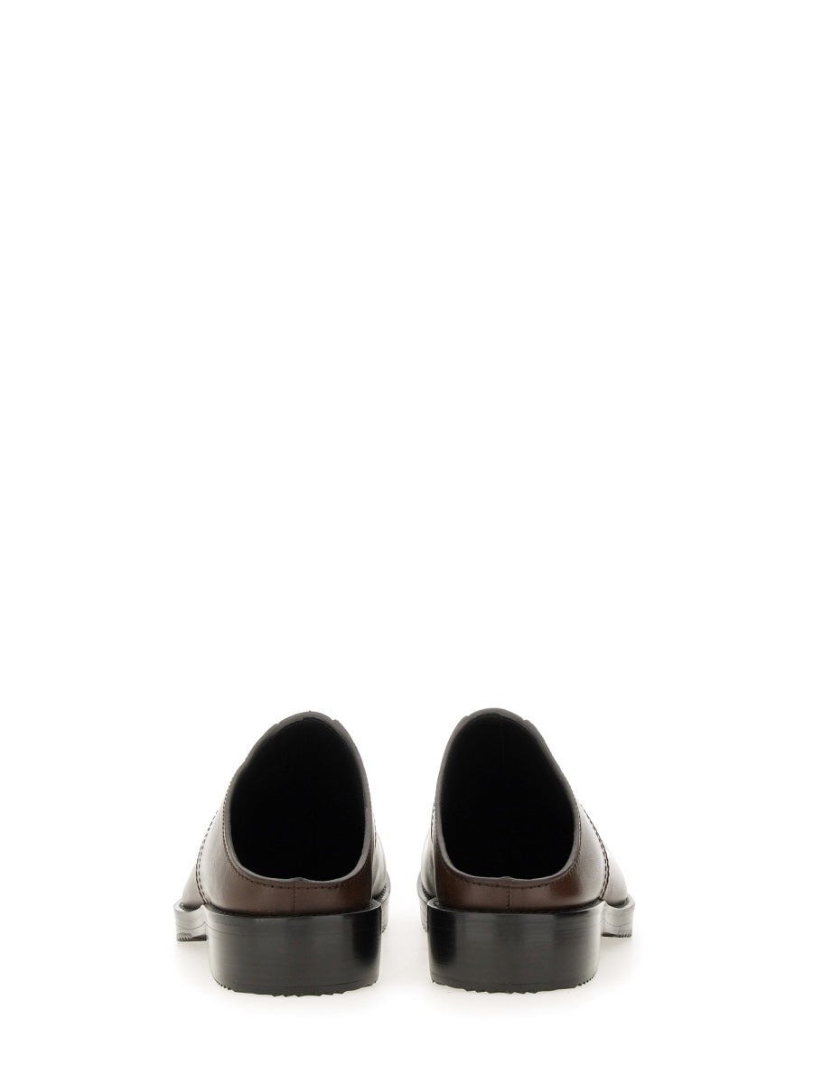 DRIES VAN NOTEN Men's Leather Clogs - FW25 Collection