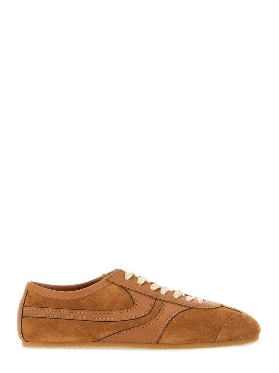 DRIES VAN NOTEN Men's Leather and Suede Sneakers