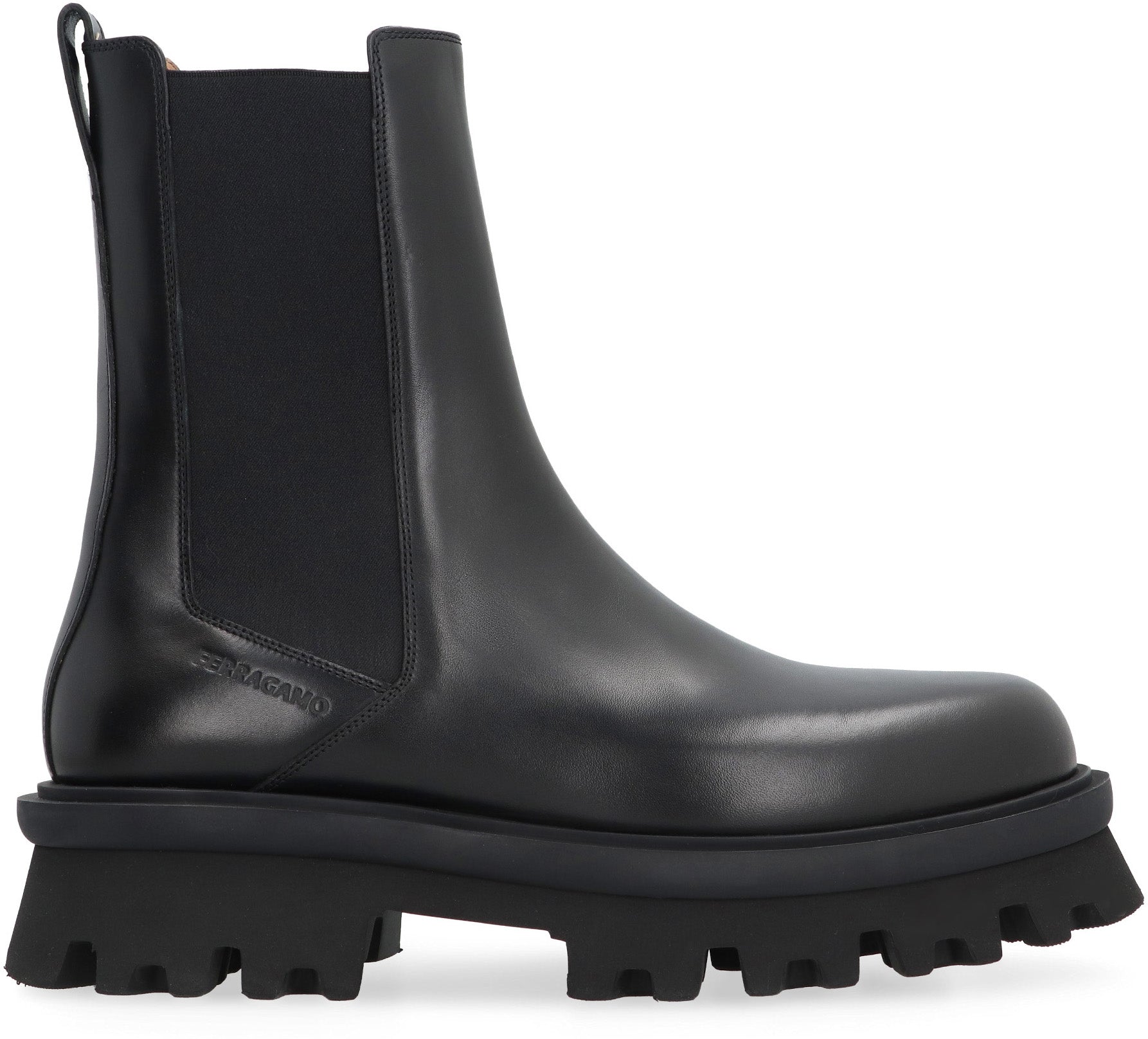 Ferragamo Men's Leather Chelsea Boots