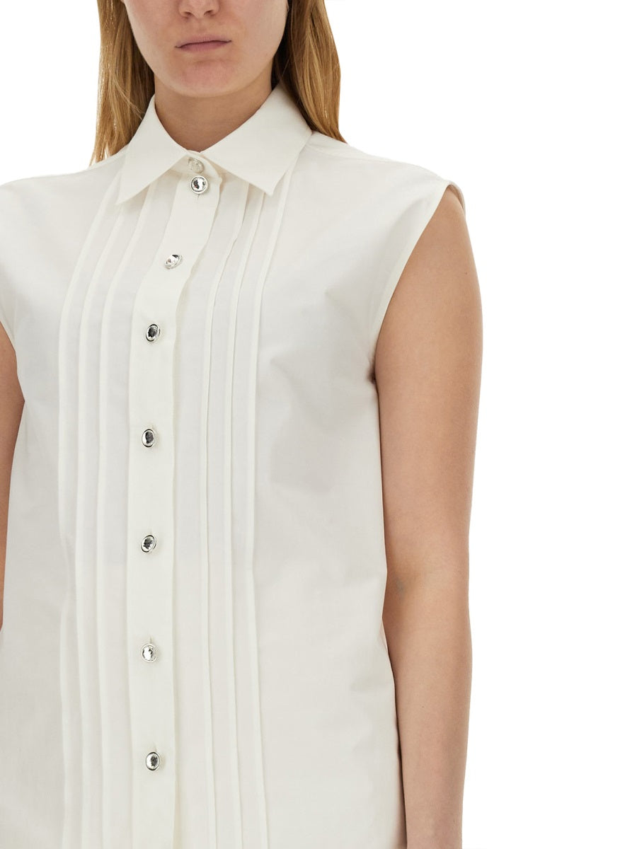 MOSCHINO COUTURE Regular Fit Poplin Shirt - Size 40 IT
