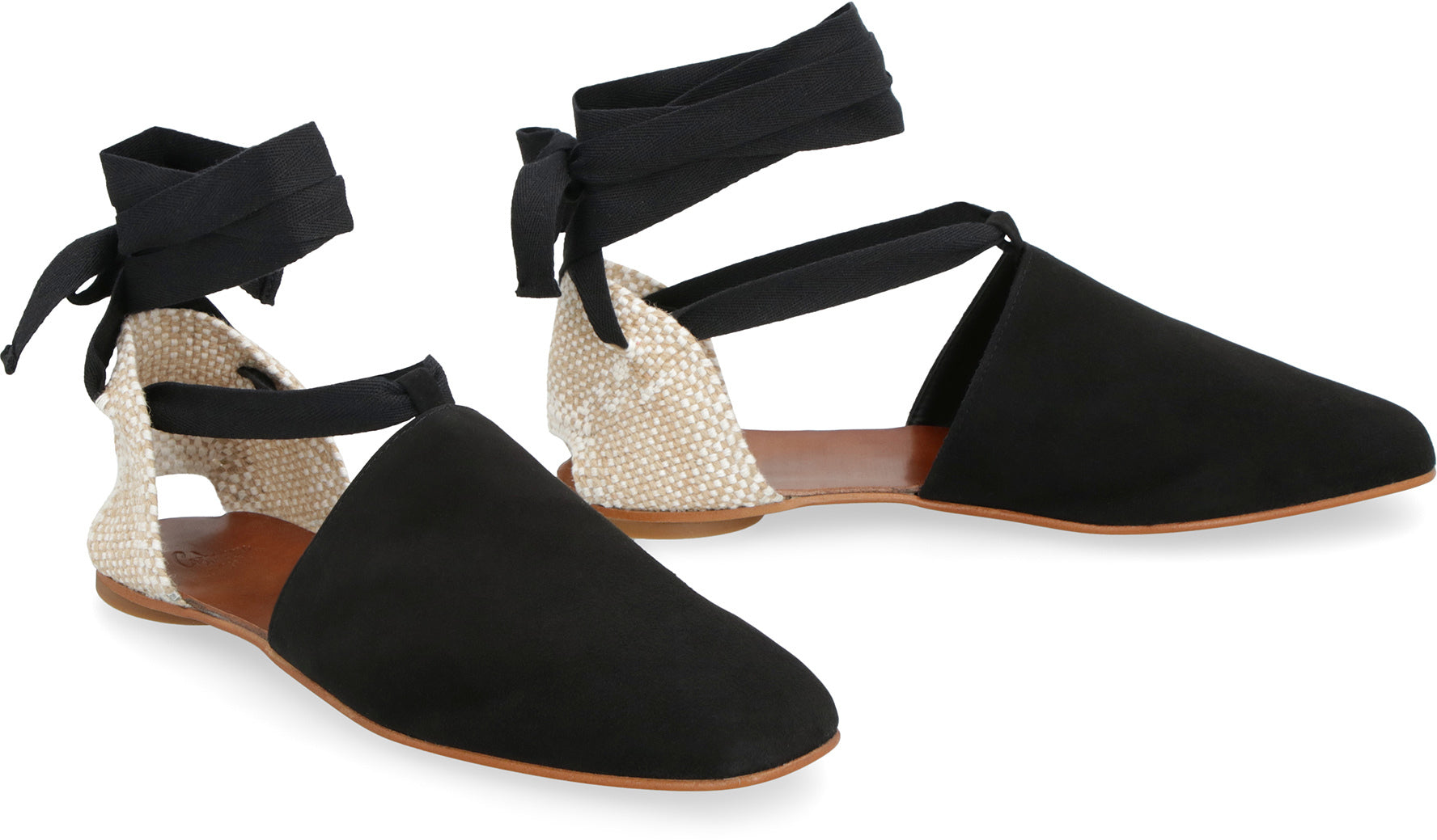 CASTAÑER Gala Suede Tie-Up Ankle Strap Espadrilles