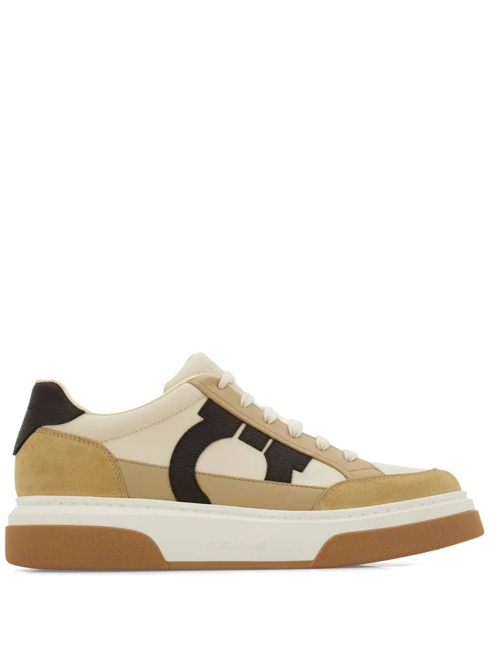 Ferragamo Suede and Leather Cassina Sneaker for Men