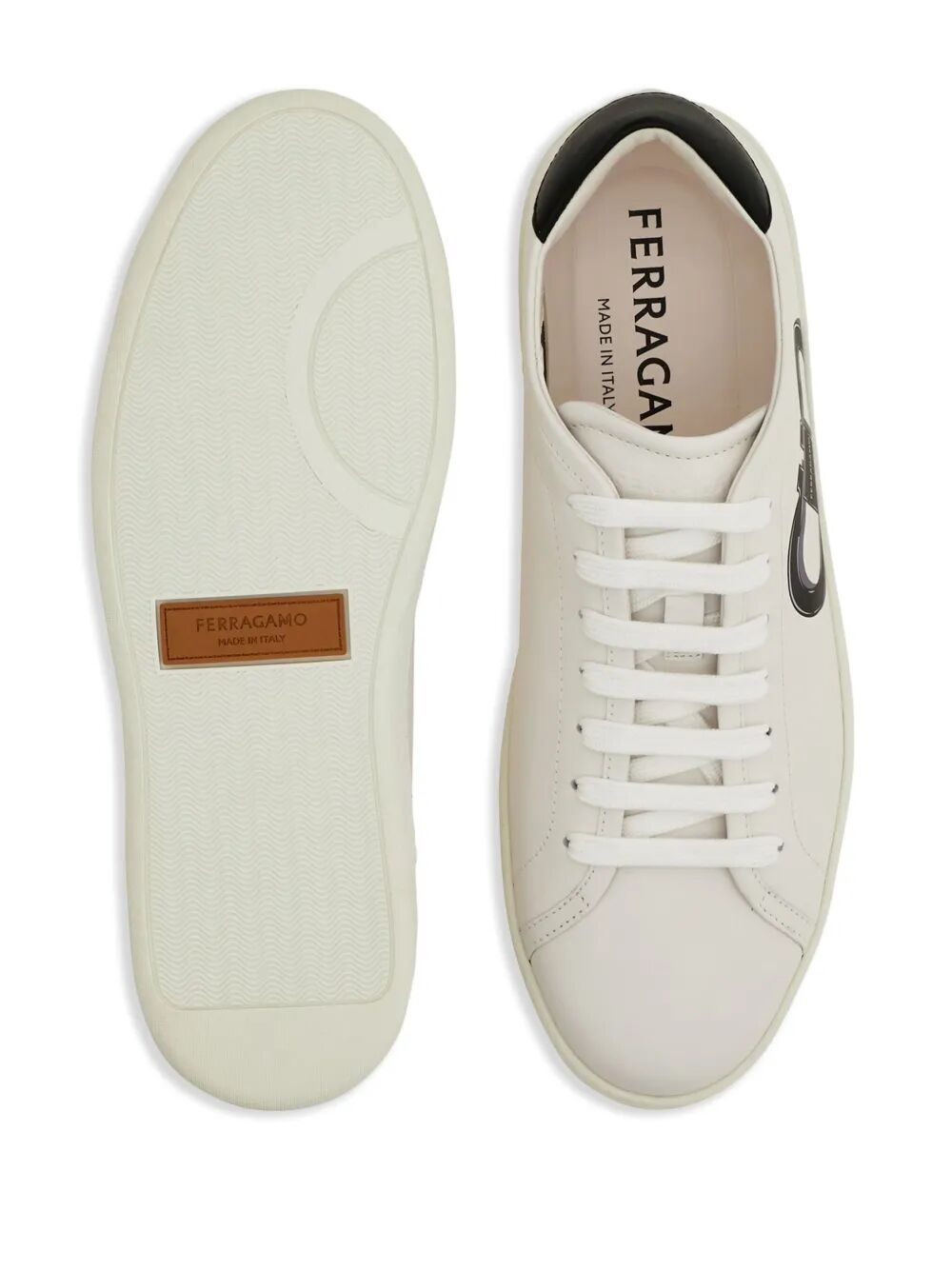 Ferragamo Double Gancini Hook Sneakers for Men
