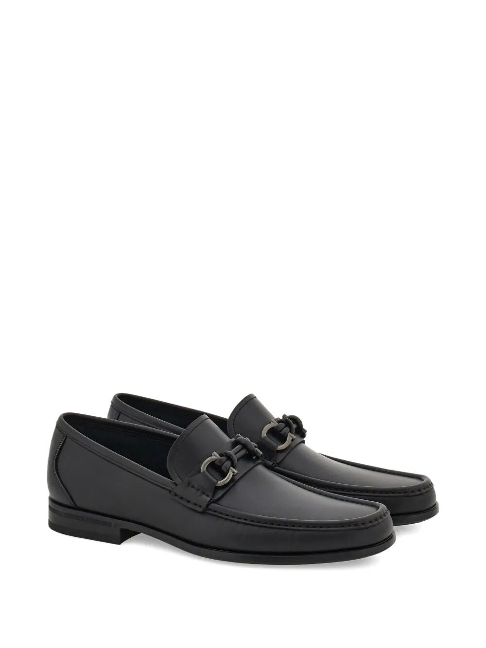 Ferragamo Gancini Hook Buckle Loafers for Men