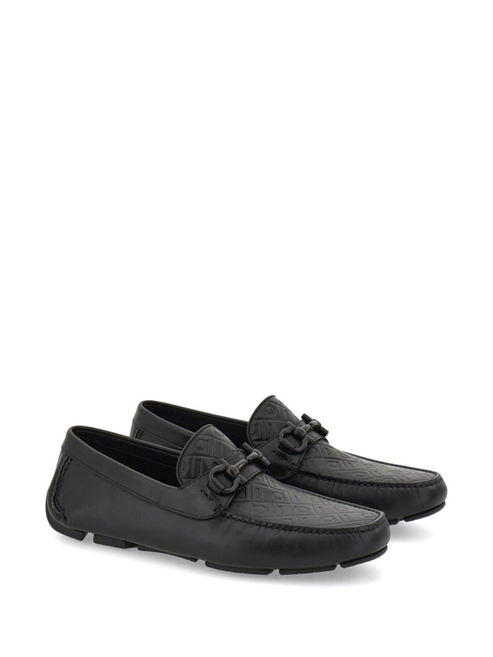 Ferragamo Gancini Hook Monogram Driving Loafers - SS25