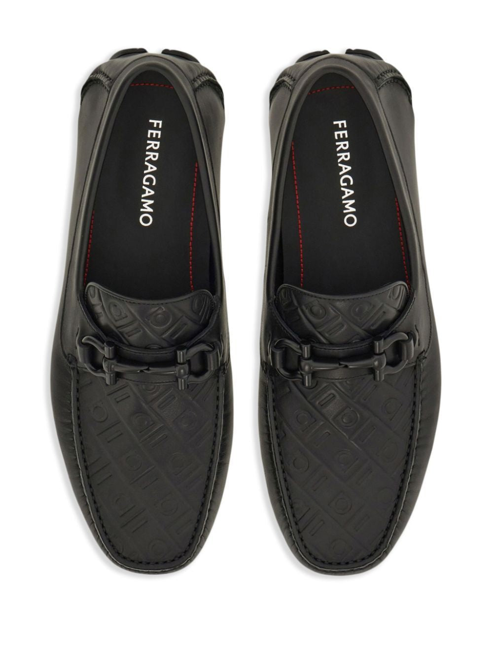 Ferragamo Gancini Hook Monogram Driving Loafers - SS25