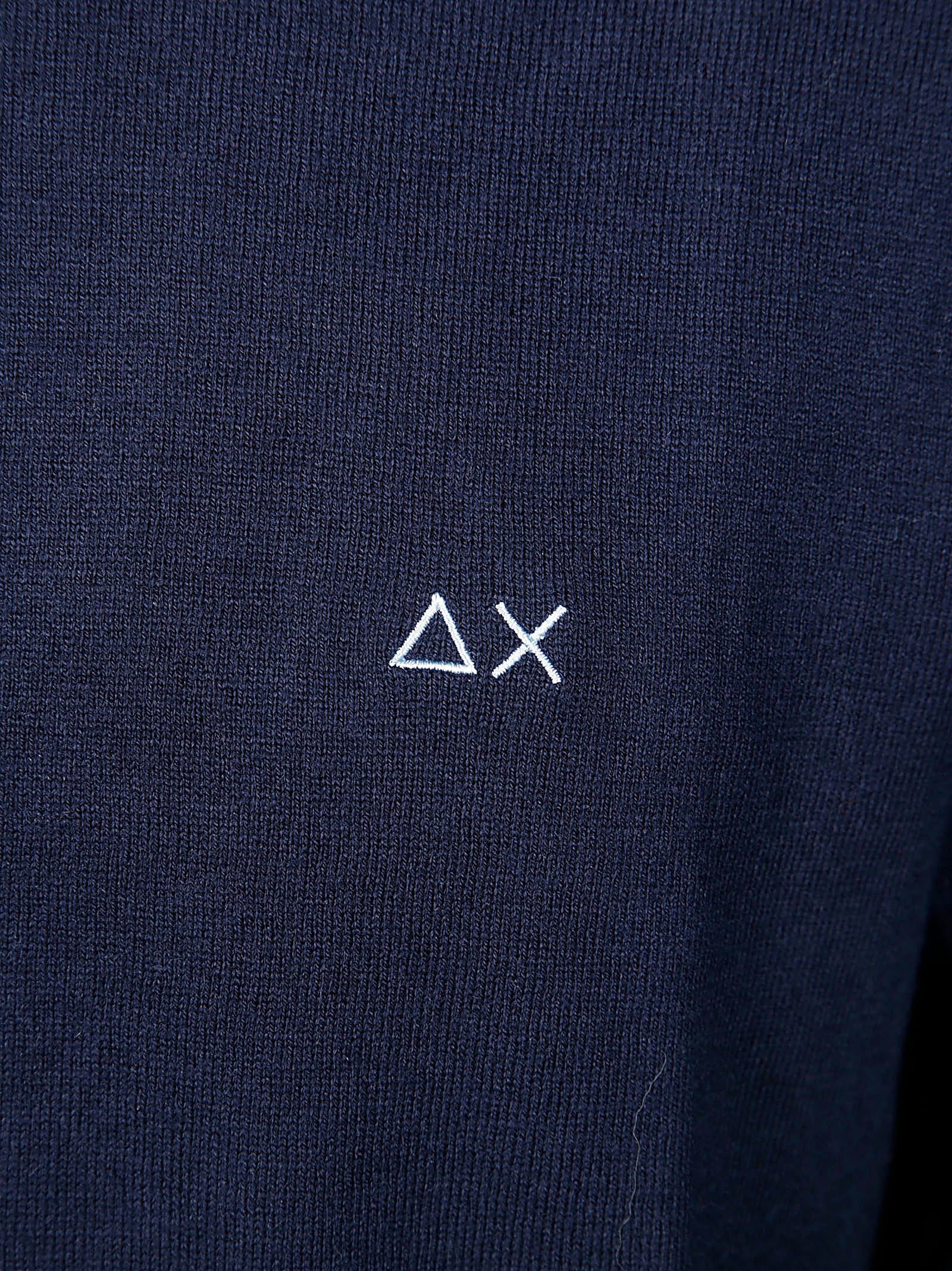 SUN 68 Round Elbow Contrast Sweater for Women