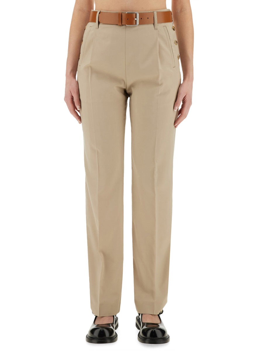 MOSCHINO COUTURE Straight Fit Virgin Wool Pants - Size 40