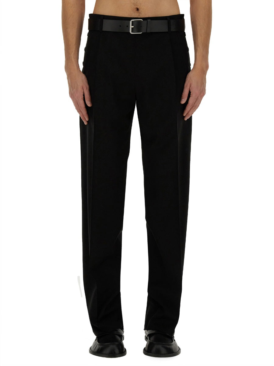 MOSCHINO COUTURE Classic Regular Fit Wool Pants - Size 48