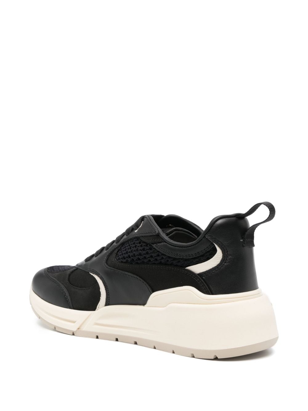 Ferragamo Almond-Toe Chunky Sole Panelled Sneakers